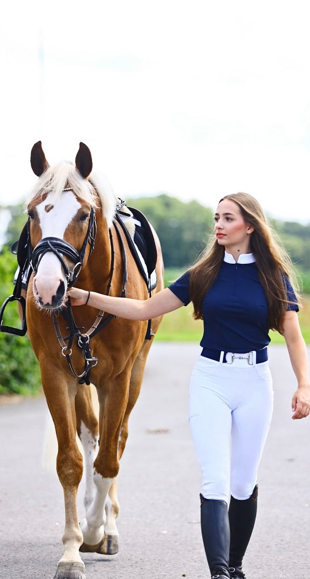 Vella Show Shirt -(short sleeve) Navy
