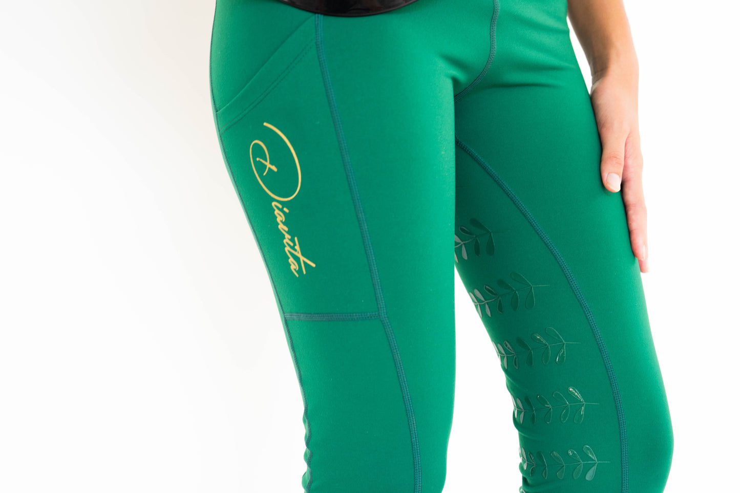 StrideFlex Riding Leggings - Emerald