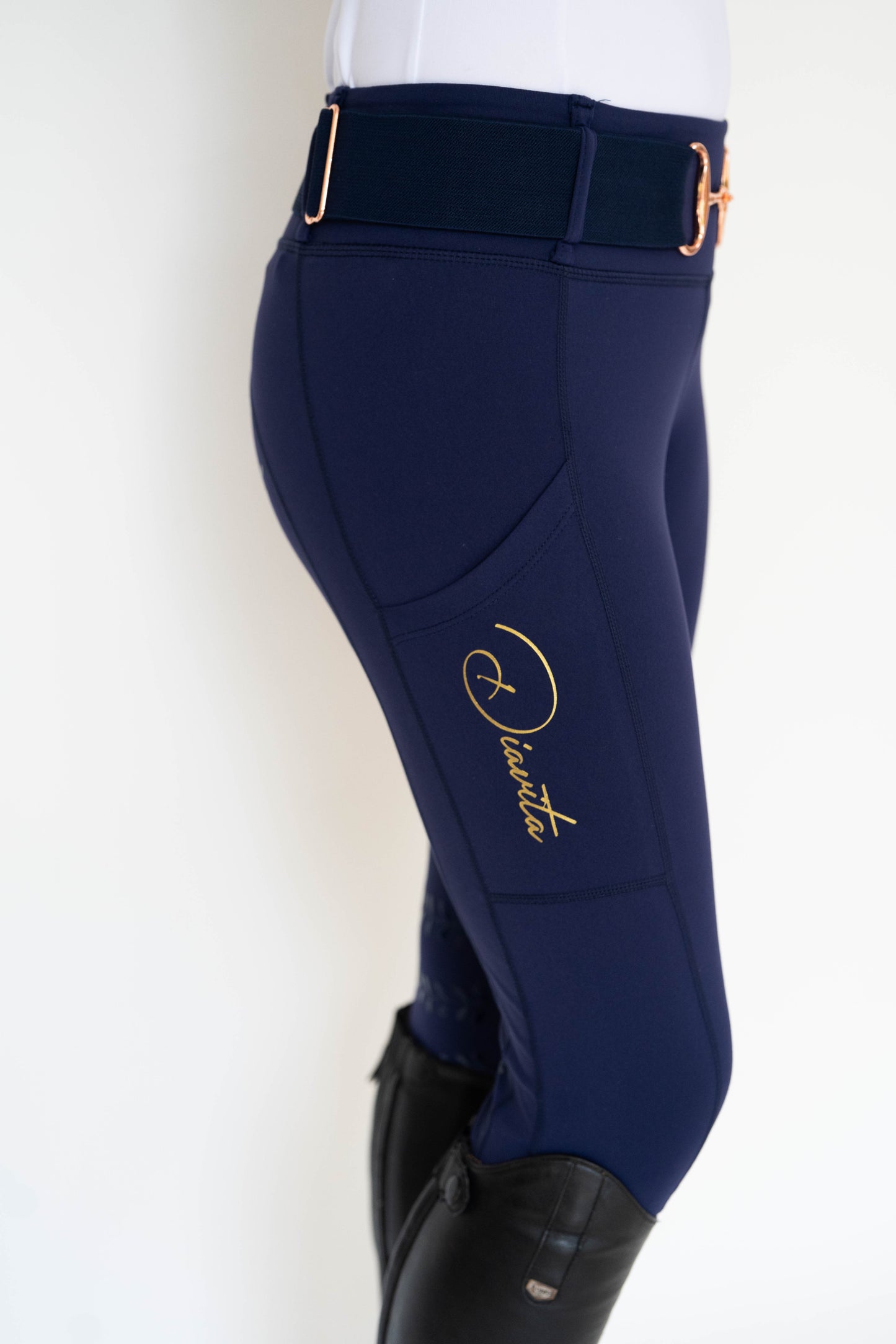 StrideFlex Riding Leggings - Navy