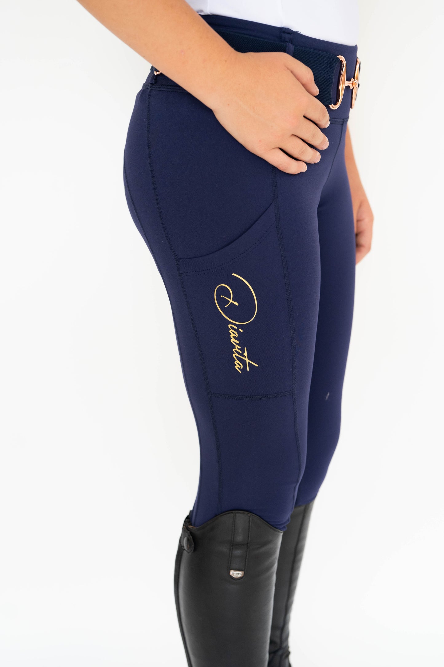 StrideFlex Riding Leggings - Navy