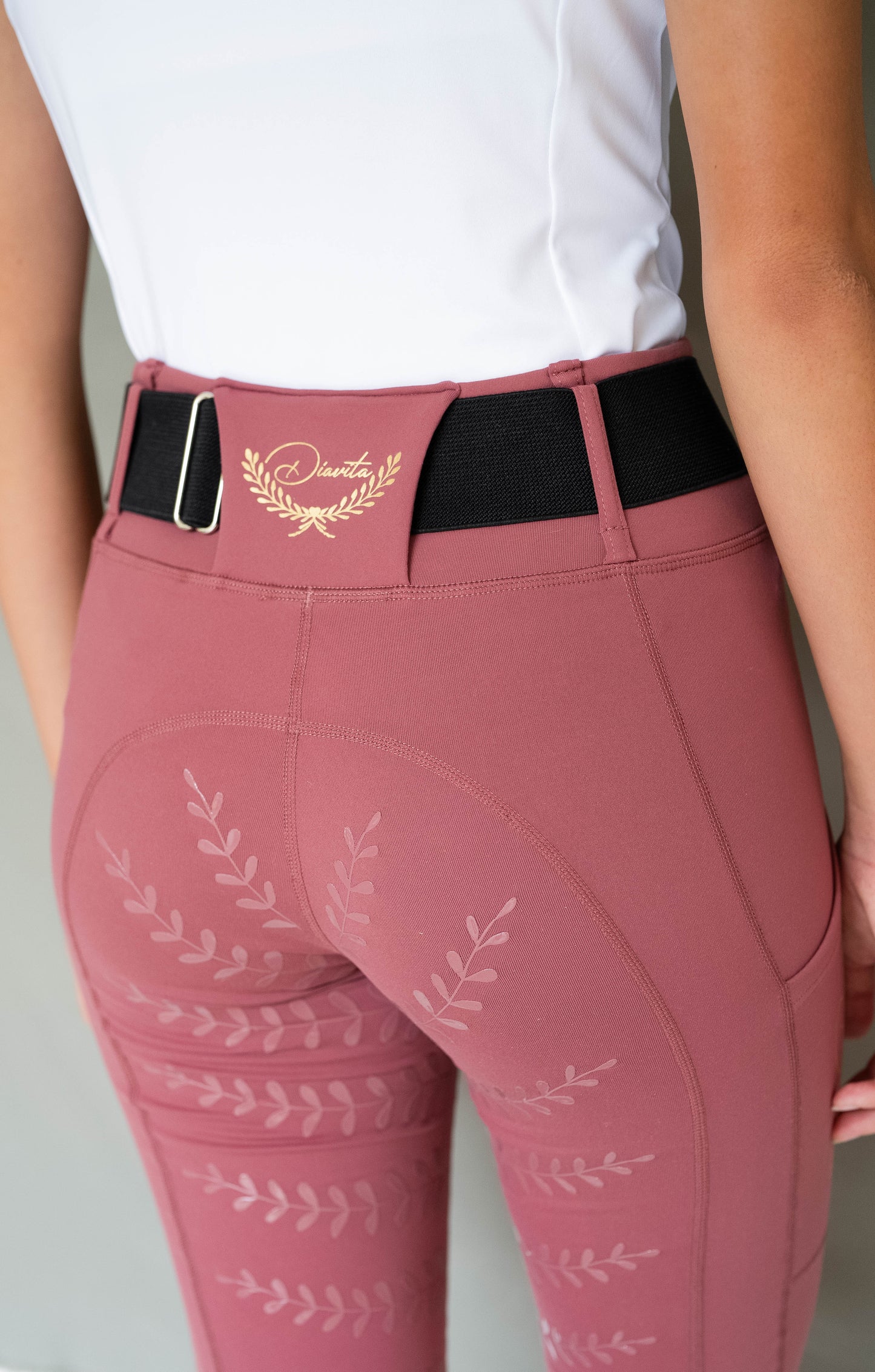 StrideFlex Riding Leggings - Red Violet