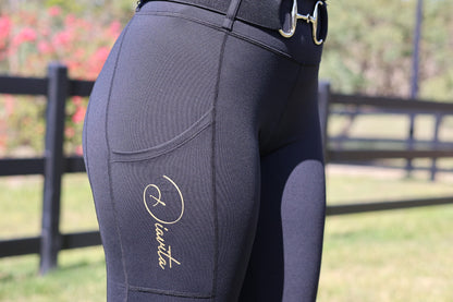StrideFlex Riding Leggings - Black