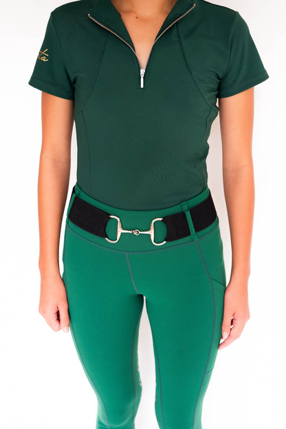 StrideFlex Riding Leggings - Emerald