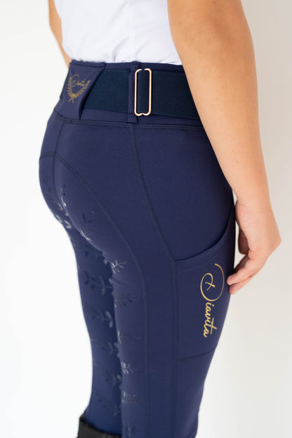 StrideFlex Riding Leggings - Navy