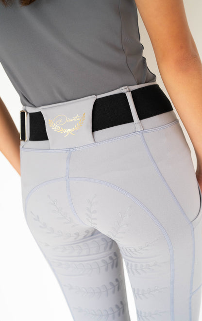 StrideFlex Riding Leggings - Soft Slate