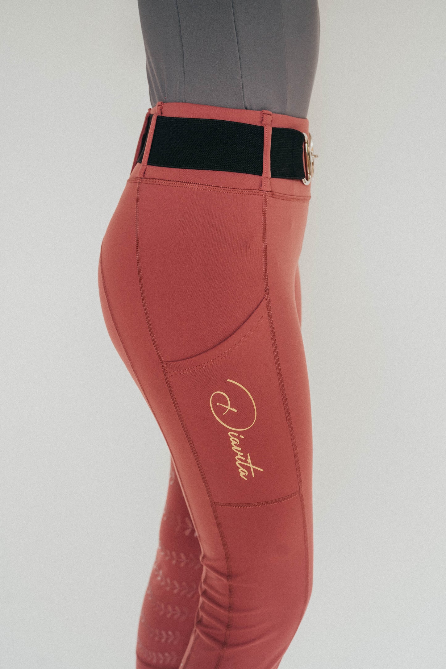 StrideFlex Riding Leggings - Red Violet