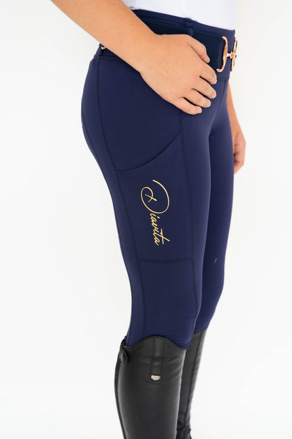 StrideFlex Riding Leggings - Navy